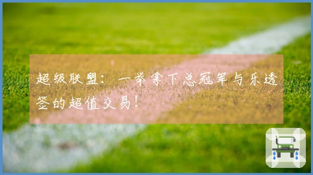 超级联盟：一举拿下总冠军与乐透签的超值交易！